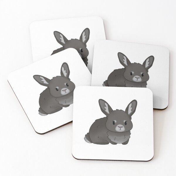 Item preview, Silver Fox Rabbit Kawaii Illustration designed and sold by casserolepets.