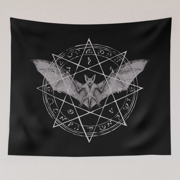 Item preview, Occult Bat Symbol - Gothic Pentagram Alchemy Sigil designed and sold by 8thSin.