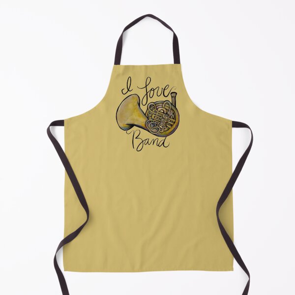 Item preview, I Love Band French Horn designed and sold by FrictionMaxxing.