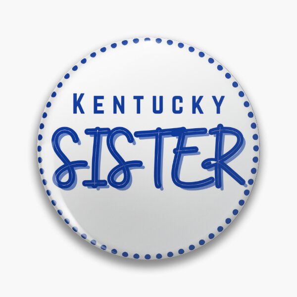 Item preview, Kentucky Sister Football Gameday Pin Button  designed and sold by Kickoff Buttons.