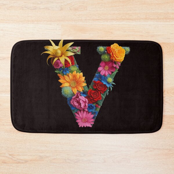 Item preview, Floral Letter V – Vibrant Botanical Typography Desig designed and sold by Mirkoniart.