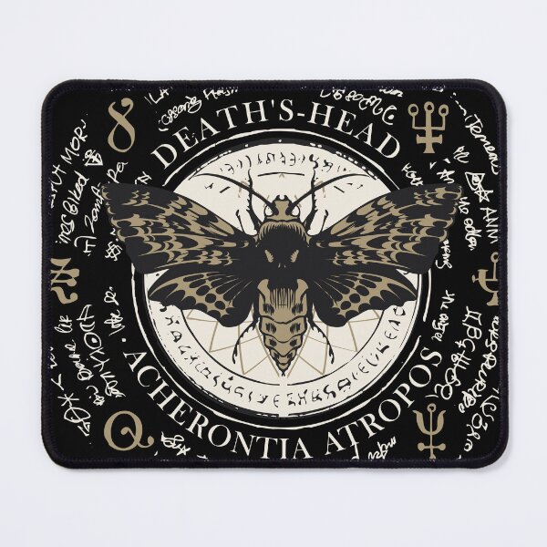 Item preview, Gothic Deaths-head Moth - Occult Moth Alchemy Sigil Entomology Graphic designed and sold by 8thSin.