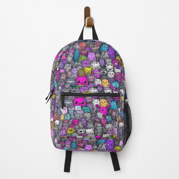 Item preview, Massive Doodle Monster Crowd in Vivid Colors designed and sold by Piotrek0001.