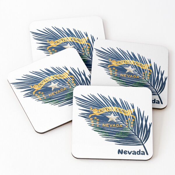 Item preview, Abstract Nevada Flag – Feather Shape Design designed and sold by ArteJorge48.
