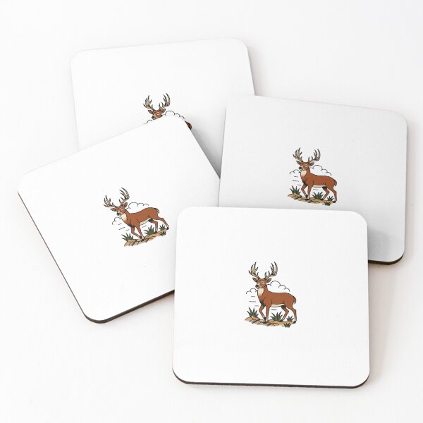 Item preview, White Tailed Deer - American Traditional Tattoo designed and sold by stickerme2025.