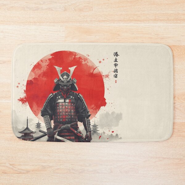 Item preview, A lone Samurai stands under the moon Art | Japanese samurai  | Creative Moves designed and sold by Checkmate55.
