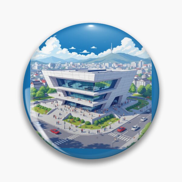 Item preview, Gyeongju APEC Building – 3D Funny Sketch , designed and sold by PaintMeWorld.