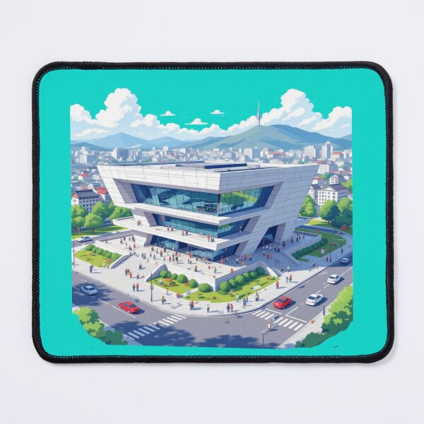 Item preview, Gyeongju APEC Building – 3D Funny Sketch , designed and sold by PaintMeWorld.