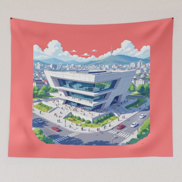 Item preview, Gyeongju APEC Building – 3D Funny Sketch ,  designed and sold by PaintMeWorld.