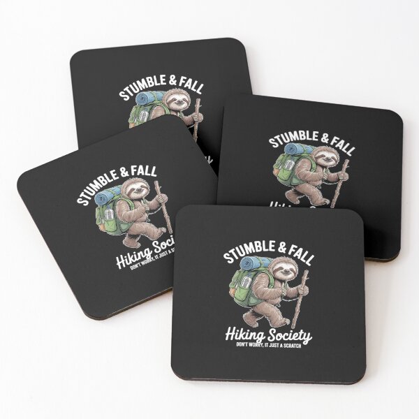 Item preview, stumble and fall hiking society  hiker Sloth hiking  designed and sold by dainegilbert.
