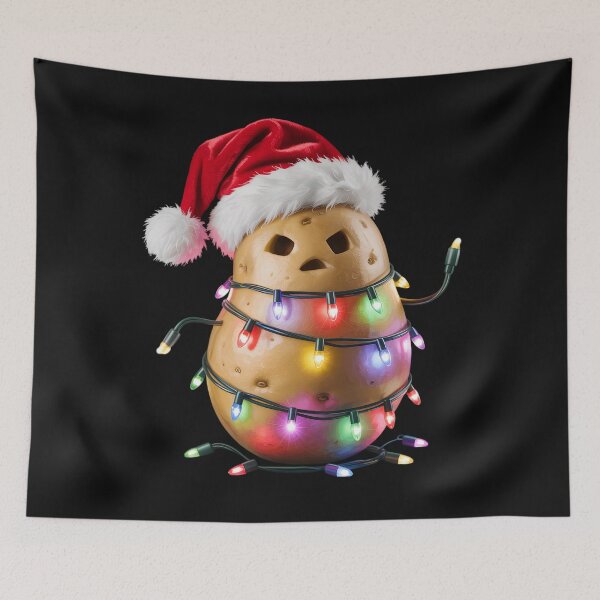Item preview, Funny Potato Santa hat Christmas Lights Xmas Men Women designed and sold by clothesy7.