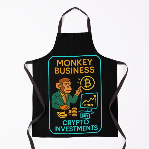 Item preview, MONKEY BUSINESS – Crypto Investments T-Shirt designed and sold by NAJURE.