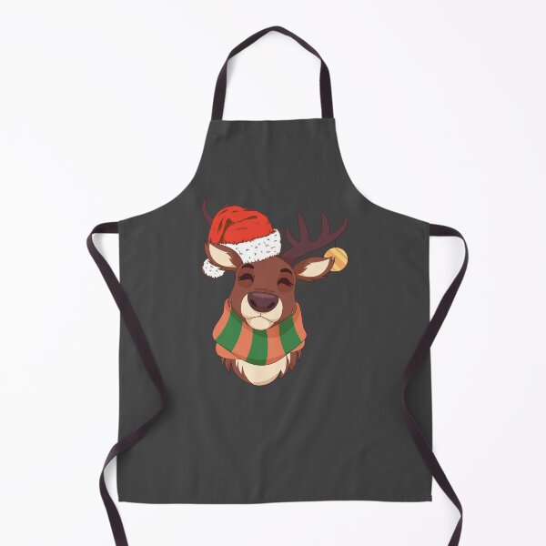 Item preview, CHRISTMAS REINDEERS APRON designed and sold by Usrbrands.