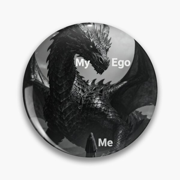 Item preview, My Ego vs Me – Fantasy Dragon Meme designed and sold by dianadouri.