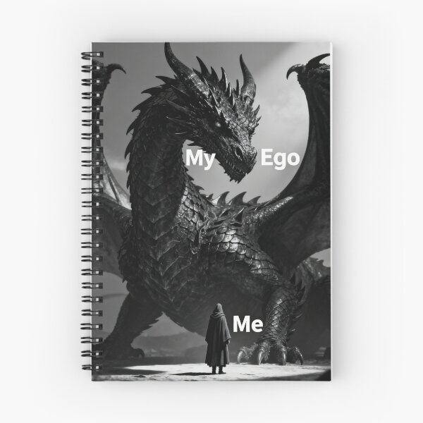 Item preview, My Ego vs Me – Fantasy Dragon Meme designed and sold by dianadouri.