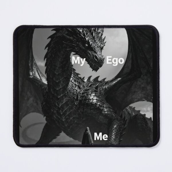 Item preview, My Ego vs Me – Fantasy Dragon Meme designed and sold by dianadouri.