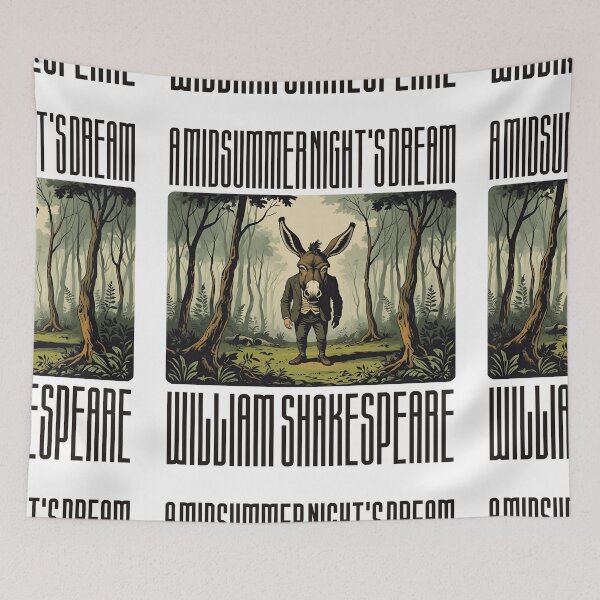 Item preview, 'A midsummer night's dream' by William Shakespeare. Puck, Oberon, Titania designed and sold by Filologica.