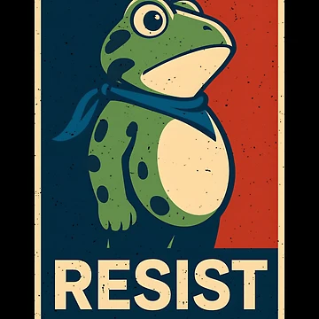 Artwork thumbnail, Portland Frog Protest by Rescoploser