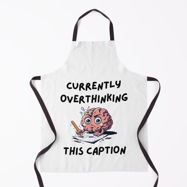 Item preview, "Currently Overthinking This Caption" Funny Overthinker – Relatable Anxiety Humor designed and sold by LA Art.