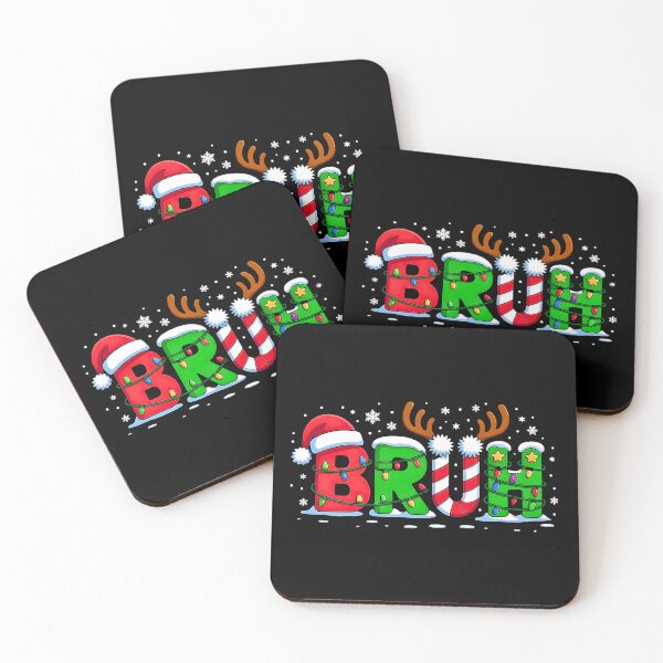 Item preview, Bruh Funny Christmas Red Plaid Teens Boys Kids Xmas Pajamas designed and sold by FerminVigo.