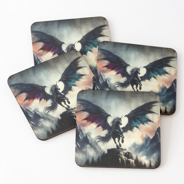 Item preview, Black Alicorn, Ai Generated Art  designed and sold by ACC .