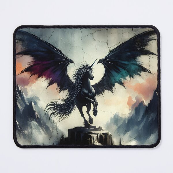 Item preview, Black Alicorn, Ai Generated Art designed and sold by ACC .