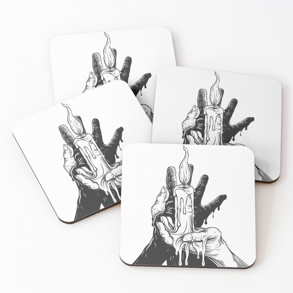 Item preview, Dripping Skeleton Hand – Monochrome Anatomical Art designed and sold by weirdfishes123.