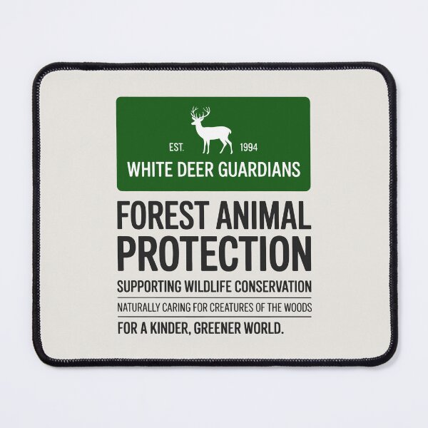 Item preview, Forest Animal Protection Message with White Deer Icon designed and sold by SplashTastic.