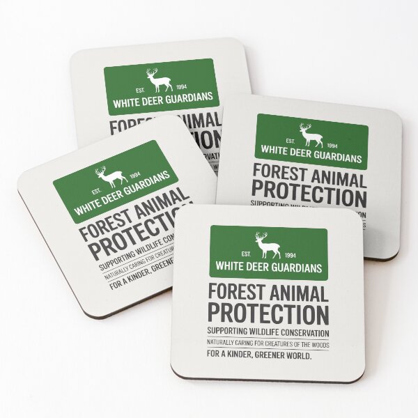 Item preview, Forest Animal Protection Message with White Deer Icon designed and sold by SplashTastic.