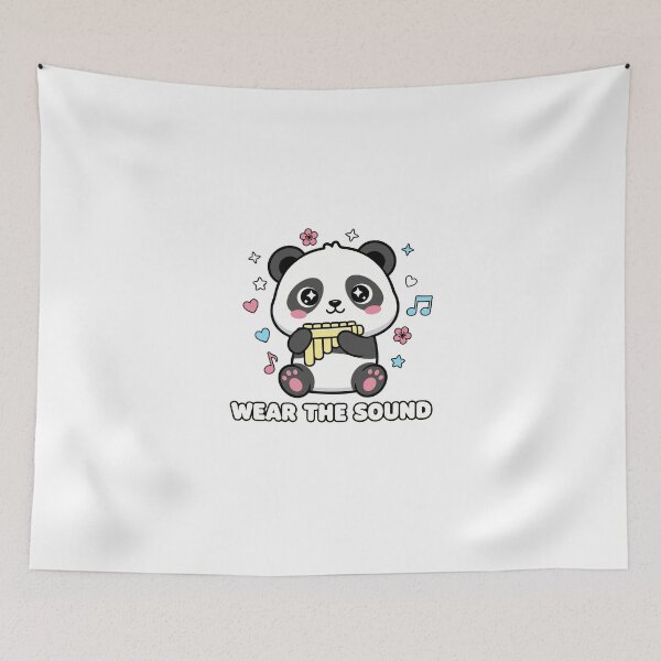 Item preview, Wear The Sound – Kawaii Melodious Panda designed and sold by Wear The Sound.