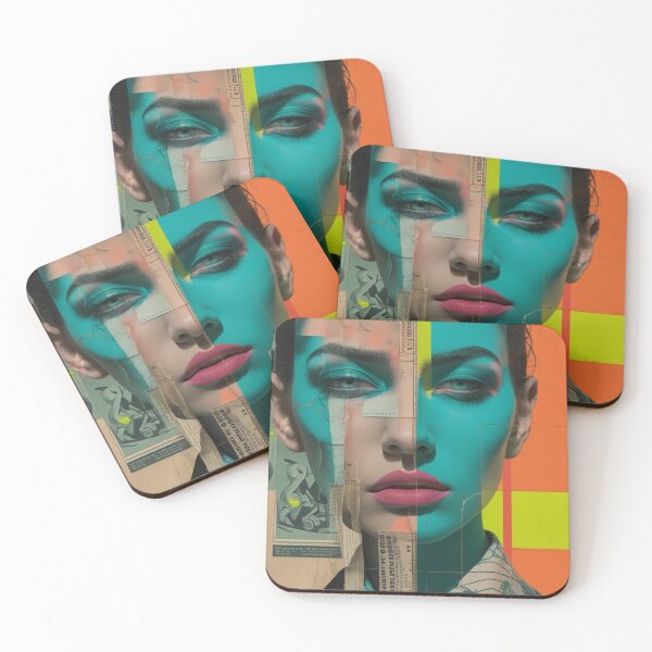 Item preview, Modern Mixed Media Art Print of a Woman's Face designed and sold by Ab.stylelab.