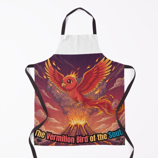 Item preview, Vermilion Bird | Cute South Summer Guardian Design designed and sold by Pets & Memes & Stuff.