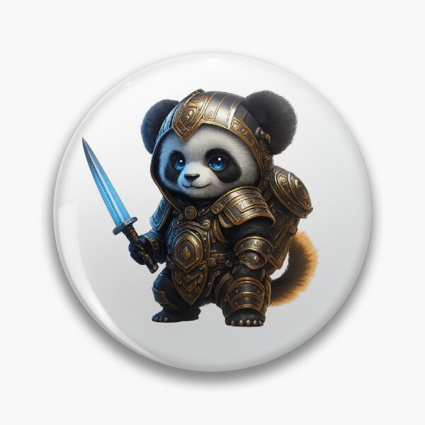 Item preview, Cyber Panda Warrior – Futuristic Samurai Guardian designed and sold by Mirkoniart.