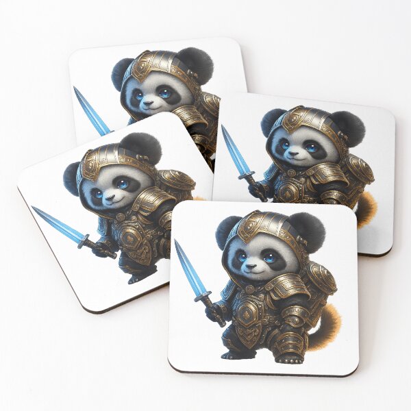 Item preview, Cyber Panda Warrior – Futuristic Samurai Guardian designed and sold by Mirkoniart.