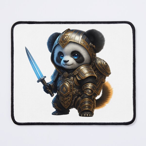 Item preview, Cyber Panda Warrior – Futuristic Samurai Guardian designed and sold by Mirkoniart.