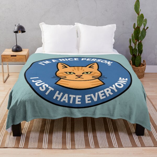Item preview, Grumpy Tabby Cat – Sarcastic Anti-Social Humor Design designed and sold by AwesomeBeyondLimits.