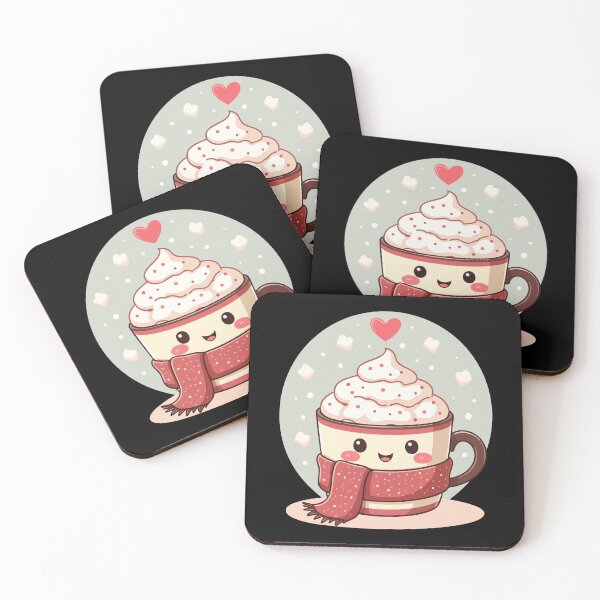 Item preview, Cozy Winter Vibes - Kawaii Cocoa Mug designed and sold by Hans-Design.
