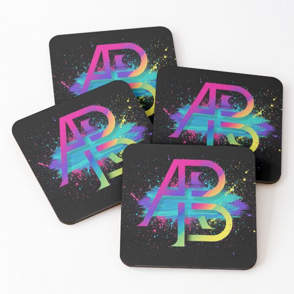 Item preview, Edgy Urban Graffiti AB Monogram | Abstract Street Art Letters designed and sold by Ab.stylelab.