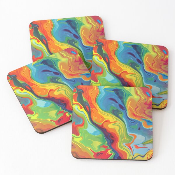 Item preview, Psychedelic Swirl – Vibrant Abstract Fluid Art designed and sold by weirdfishes123.