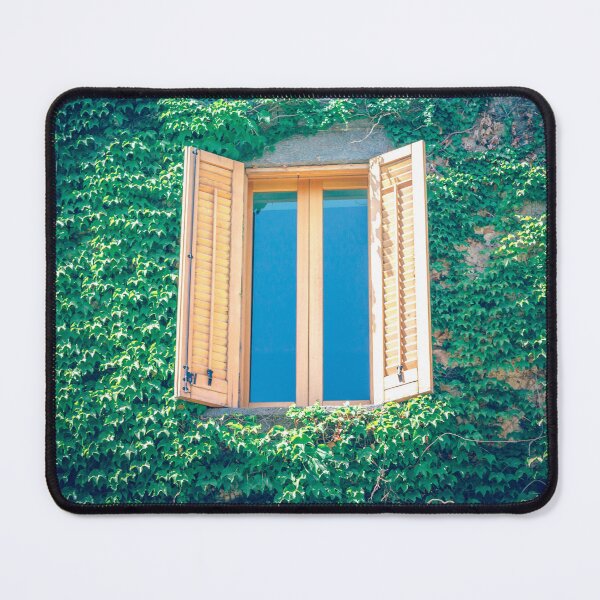 Item preview, Ivy Covered Wall with Open Shutters - Rustic Mediterranean Window designed and sold by MDB_Shop.