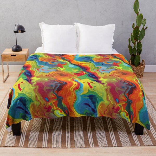 Item preview, Psychedelic Swirl – Vibrant Abstract Fluid Art designed and sold by weirdfishes123.