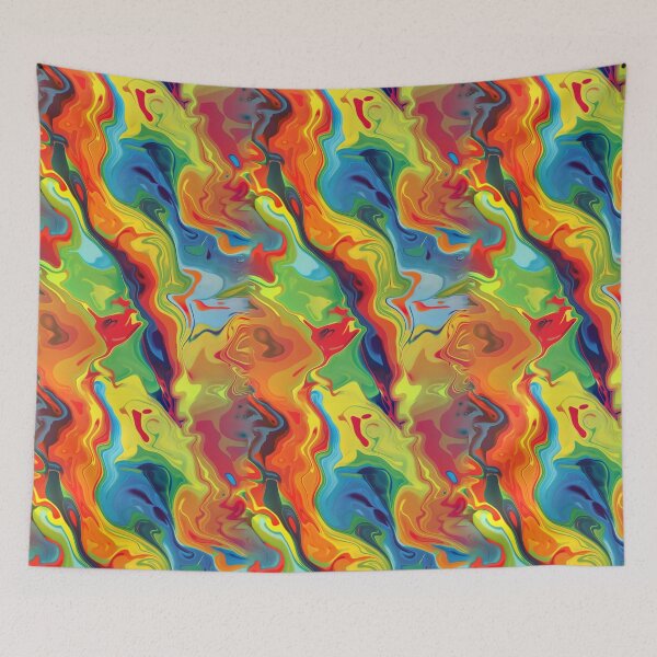 Item preview, Psychedelic Swirl – Vibrant Abstract Fluid Art designed and sold by weirdfishes123.