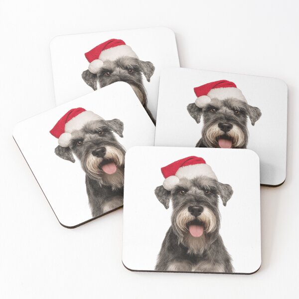 Artikelvorschau, Standardschnauzer mit Weihnachtsmütze – Festliches Standardschnauzer-Weihnachtsdesign entworfen und verkauft von LazyOwlStore.