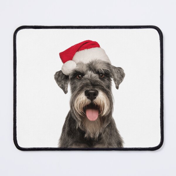 Item preview, Standard Schnauzer with Christmas Hat – Festive Standard Schnauzer Xmas Design designed and sold by LazyOwlStore.