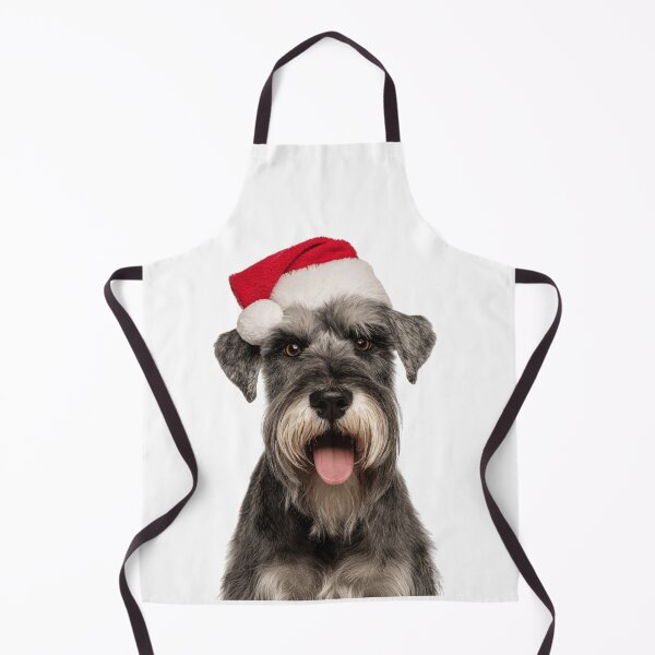 Item preview, Standard Schnauzer with Christmas Hat – Festive Standard Schnauzer Xmas Design designed and sold by LazyOwlStore.