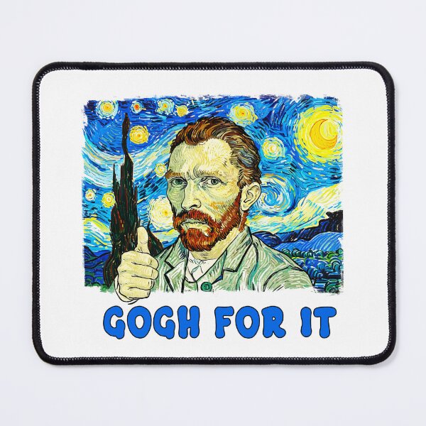 Item preview, Gogh For It Van Gogh Funny Art Pun designed and sold by TeeARTHY.