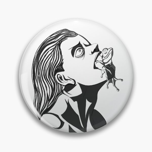 Item preview, Black and White Frog designed and sold by GhoulishArtish.