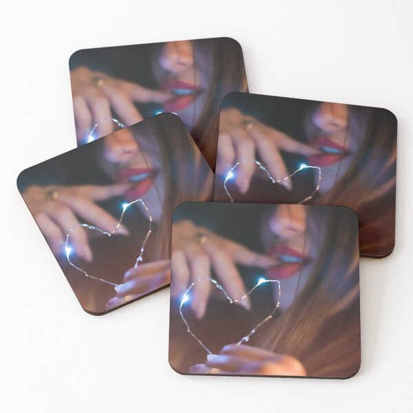 Item preview, Glowing Heart Shaped Fairy Lights - Intimate Romantic Portrait designed and sold by MDB_Shop.