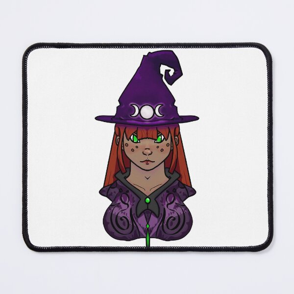 Item preview, Goddess Moon Witch "Bekka" | Witchcore Aesthetic | Triple Moon Magic | Wiccan & Fantasy Art | Cute Witch designed and sold by TheFoxandCauldron.