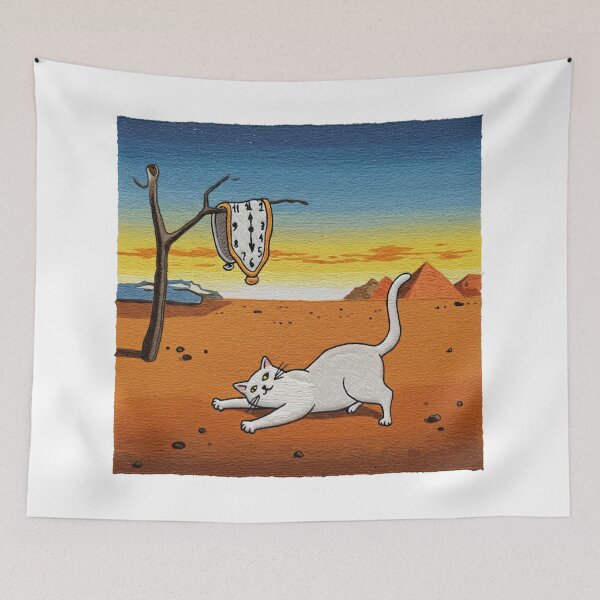Item preview, Salvador dalí  Cat  Persistence Of Memory designed and sold by TeeARTHY.